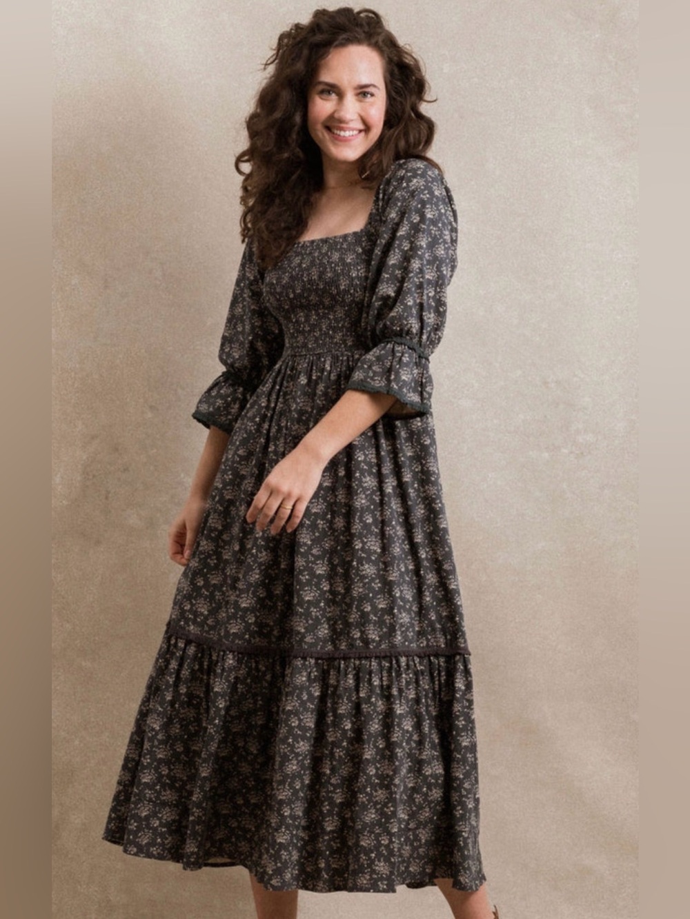 Neuflora Wren Dress Dark Floral